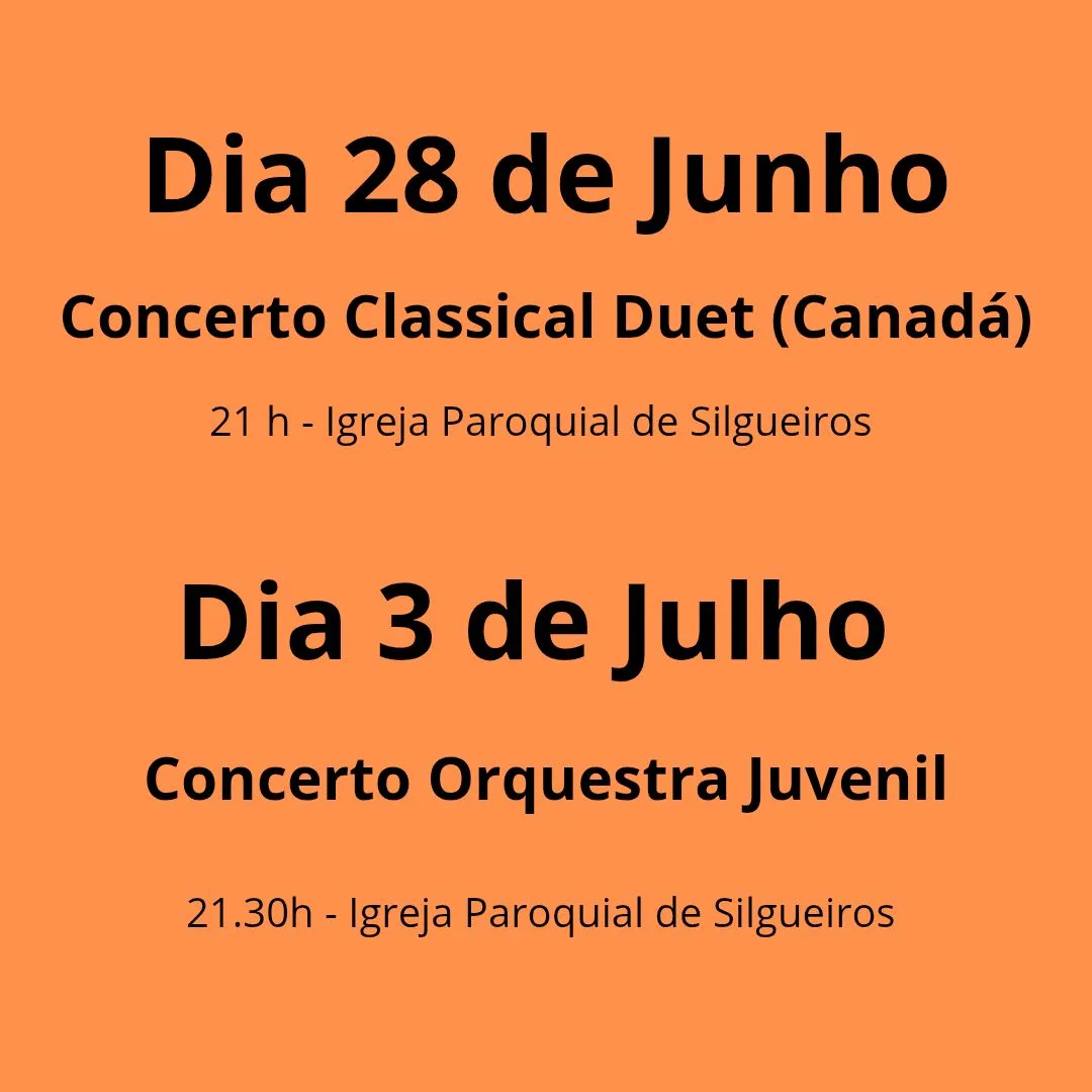 Read more about the article Concertos em Silgueiros: Música Clássica e Talento Juvenil em Destaque!